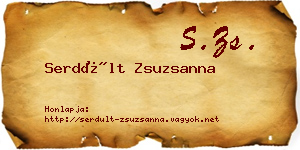 Serdült Zsuzsanna névjegykártya